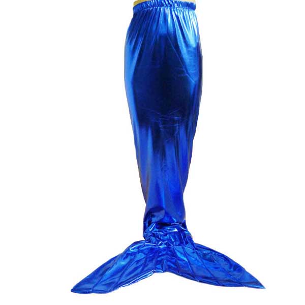 Mermaid Tail Shiny Spandex Halloween Costume Blue